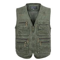 Wholesale Tactical Vest Men Multi pockets Photography Cameraman Vest Men Casual Suit Vest PLUS SIZE XL XL XL XL XL