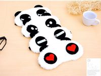 Wholesale 20pcs Cute Panda Sleep Eyemask Confortable Cotton Cartoon Eye Masks Style Funny Cosplay Costumes Accessories