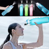 Wholesale HOT Selling Creative Outdoor Sports Portable Water Bottle Sport Spray Bottle Moisturizing Cycling Sports Gym Drinking Bottles ml With Dhl