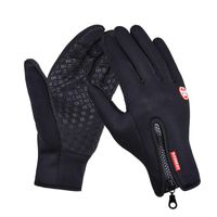 Wholesale Outdoor Sports Hiking Winter Bicycle Bike Cycling Gloves For Men Women Windstopper Simulated Leather Soft Warm Gloves