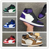 Wholesale New I High OG GREEN pine white PURPLE court MEN Basketball Shoes s sneakers sports outdoor trainers SIZE