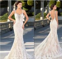Wholesale Zuhair Murad Wedding Dresses Mermaid Lace Appliques Sweetheart Bridal Gowns Backless Sexy Beaded Gothic Trumpet Dress For Brides