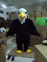 Wholesale 2018 High quality hot Big tall Black Eagle Fancy Dress Cartoon Adult Animal Mascot Costume