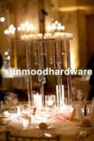 Wholesale Acrylic crystal candelabras wedding candle holder centerpiece party decoration best00017