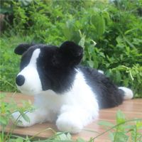 Wholesale simulation animal dog plush toy doll realistic border collie dolls pet animals for children friends gift decoration inch cm DY50409