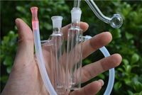 Wholesale Newest MINI cheap water oil rig bong small protable Ash Catchers downstem water Bong for smoking with mm adapter and hose