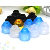 Wholesale Oumier Bell Cap Drip Tip integrated PEI Gold POM PC Material MM Fit WASP NANO RDTA Tank Vaporizer Atomizer DHL Free