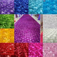 Wholesale 3D Flower Fabric Wedding Table Carpet Backdrop Cloth Multicolor Stereo Rose Fabric for Baby Photography Props Rosette Fabric