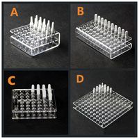 Wholesale Ecig CE3 Cartridge Atomizer Battery Acrylic Display Rack Stands Clear Case mm Hole For A3 Vaporizer O Pen Oil Tank Vape Show