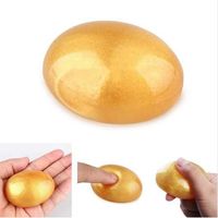 Wholesale New Hot Selling Gold Egg Jelly Soap Hand Soap Shaving Flexible Silicone Bathing Soaps Makeup Remover Face Care Facial Jell Soap