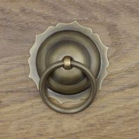 One Pic Chinese Antique Simple Drawer Knob Furniture Hardware Classical Wardrobe Cabinet Shoe Door Handle Closet Cone Vintage Pull Ring