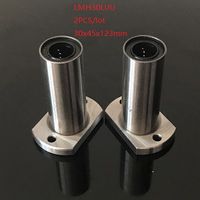 2Pcs LMH12LUU Long Oval Flange Linear Motion Bearing For CNC Router//3D Printer