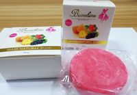Wholesale New Arrival Hot Bumebime Handwork Soap with Fruit Essential Natural Mask White Bright Oil Soap free shiping