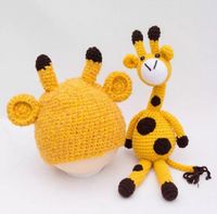 Wholesale Newborn Baby Girl Boy Photography Prop Photo Crochet Knit Costume Deer Hat Set