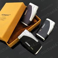 Wholesale Special design unique style price Honest Double straight windproof creative gun lighters with cigar punch