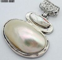 Wholesale gt gt gt price new Fashion Rare Huge X47mm Natural White Mother of Pearl Shell Conch Pendant