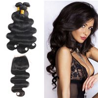 Wholesale Mink Brazillian Body Wave Hair Weave Peruvian Indian Malaysia Raw Virgin Human Hair Bundles with Closure Brazilian Human Hair Extension
