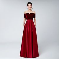 vestito velluto rosso