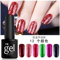 Wholesale Platinum gold nail gum durable environmental protection without taste nail manufacturers direct sales of phototherapy nail polish