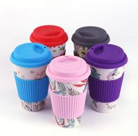 Wholesale Novelty Bamboo Fiber Powder Mugs Coffee Cups Milk Drinking Cup Travel Gift Eco Friendly SN2088