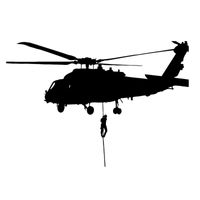 Wholesale Helicopter air force military vinyl car sticker laptop decal cabinet decal CA