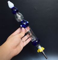 Wholesale Nectar Collector Kit with Titanium Tip mm Inverted Nail Nectar pipes Oil Rig Concentrate Dab Straw Glass Water Pipes