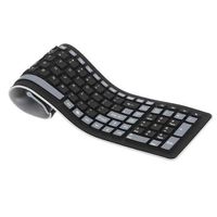 Wholesale Portable G Wireless Keyboard Flexible Water Resistant Soft Silicone Mini Keyboard with USB Receiver for Tablet Computer
