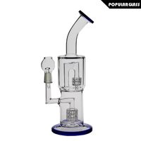 Wholesale SAML cm tall water pipes Hookahs bongs matrix percolator glass two layer tyre perc Joint size mm PG5048