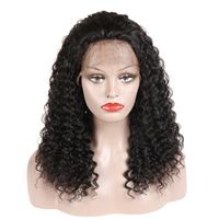 Wholesale Kinky Curly Human Hair Lace Front Wigs With Baby Hair Brazilian Malaysian Peruvian Indian Mongolian Curly Virgin Hair Wigs For Black Women