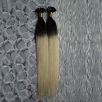 Wholesale 100 Human G S Ombre T1B Blonde Hair Extensions g U Tip Keratin Hair Extensions Fusion Hair Extensions Capsules