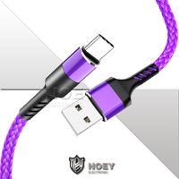 Wholesale Micro USB Cable Data Sync Quick Chargers Nylon Braided Fashion Design Fast Charger Cladking for Huawei Mate P30 Pro HTC LG noey