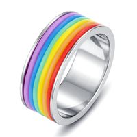 Wholesale New Rainbow Finger Silicone Tire Shape SS Skin Hoop Silicon Rubber Band Ring For Mech Protection Vape Mod Vape Vaporizer RDA Tanks Decorate