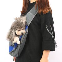 Wholesale Pet Puppy Dog Cat Mesh Sling Carry Pack Backpack Carrier Travel Tote Shoulder Bag For Dog Cat