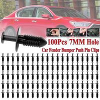 50 pcs 7mm Plastic Rivet Fastener Bumper Fender Push Clips for Nissan Infinite