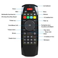 Wholesale Gyroscope Fly Air Mouse C120 Wireless Game Keyboard Android Remote Controller Rechargeable Keyboard for Smart TV Mini PC