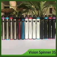 Wholesale 100 Vision Spinner III IIIS mAh Spinner S Variable Voltage Battery Top Twist Vs ESMA T Ola X VV Battery DHL Free