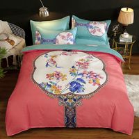 Wholesale 4pcs set Fashion New Chinese Style Bedding Set Double Bedspread Pillowcases Complete Duvet Cover Bedroom Twin Bed Sheet