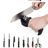 Wholesale Professional Knife Sharpener Sharpening Stone Grinder Knives Whetstone Tungsten Diamond Ceramic Sharpener Tool Kitchen Knives Accessories
