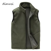 Wholesale DIMUSI Men Winter Fleece Vest Male Thick Warm Waistcoat Outwear Casual Thermal Soft Vests Mens Windproof Sleeveless Jacket YA720 S191019
