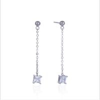 Wholesale long stud earrings with zirconium s925 sterling silver elegant and elegant super fairy fashion girls earrings339
