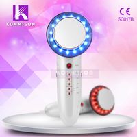 Wholesale 6 In EMS Ultrasonic Cavitation LED Galvanic Ion Facial Body Beauty Machine Tens Acupuncture Therapy Anti Cellulite Massage
