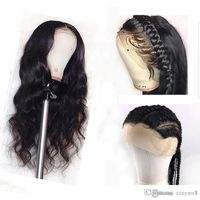 Wholesale Full Lace Real Human Hair Wig For Black Women Body Wave Remy Brazilian Invisible PrePlucked