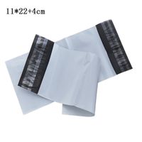 Wholesale Retail x22 cm White Long Self Adhesive Plastic Bag Opaque Plastic Mailer Packing Bags Express Mailing Shipping Bags