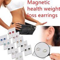 Wholesale Punk Slimming Strong Magnet Magnetic Ear Stud Set Non Piercing Earrings Fake Earrings Gift Magnetic Stud Earrings Colors
