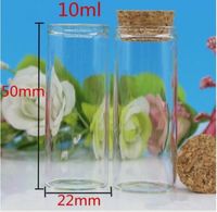 Wholesale e cigarette vape juice Small Transparent Clear Tiny Empty glass Vials Jars ml ml ml with cork and mm diameter