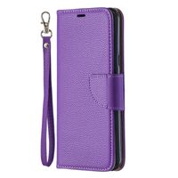 Wholesale Flip Cover Stand Wallet For LG Stylo Case Pure Color Lichee Pattern PU Leather Mobile Phone Cases For LG K40 K50 Q60