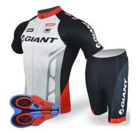Wholesale GIANT team Cycling Short Sleeves jersey bib shorts sets riding bike Summer breathable wear clothing ropa ciclismo D gel pad zesky