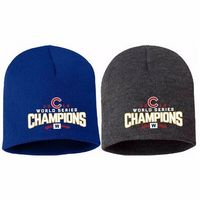 cubs world series knit hat