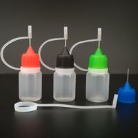 Wholesale 5ml PE Dropper Bottles With Needle Caps Safe Tips For E juice ml Empty Bottle Vapor e Liquid electronic cigarette