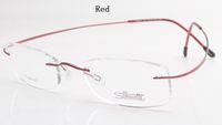 Wholesale Luxury brand Silhouette Titanium Rimless Optical Glasses Frame No Screw Prescriptioneglasses With Bax